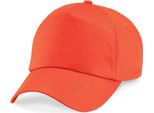 Berretto / Cappello / Cappello Beechfield B10B | Junior Original 5-Panel - Colore: Arancione - Taglia: Unica
