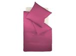 Biancheria Da Letto In Raso Fleuresse Colori 200X200 Cm + 2 Pezzi 80X80 Cm Lampone