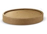 Papstar 87267 Coperchio Papstar Per Bicchiere Da Minestra "Pure"", Rotondo, Marrone"