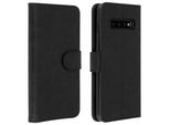 Avizar, Flip Cover Portafoglio, Custodia In Similcuoio Per Samsung Galaxy S10, Nero