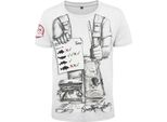 Hotspot Design T-Shirt Spinner List, M, Bianco, T-Shirt Per Pescatori A Spinning, 010001402