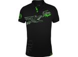 Hotspot Design Fishing Mania Pike, Xxl, Nero-Verde, Polo Pesca Luccio, 010200605