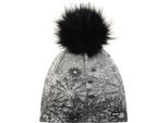 EisbÄR Winter Lux Crystal, Taglia Unica, Nero-Grigio Chiaro, Berretto Con Elementi In Cristallo, 80126