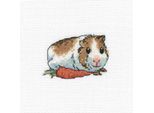 Rto Set Punto Croce "Porcellino D'india Con Carota"" H261, Schema Di Conteggio, 10X10 Cm"