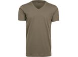 Maglietta Da Uomo Con Scollo A V - Colore: Olive - Taglia: L