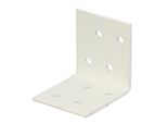 Alberts 846466 Raccordo Angolare, Zincato, Plastificato Bianco, 40 X 40 X 40 Mm, Set Da 50