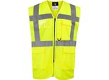 Korntex Kxcmf | Gilet Di Sicurezza Multifunzionale Comfort Executive Hamburg - Farbe: Giallo Segnale - GrößE: 3XL