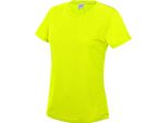 Just Cool JC005 | Maglietta Sportiva Girlie Cool + Wrap Certificata - Colore: Giallo Elettrico - Taglia: S