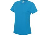 Just Cool JC005 | Girlie Cool Sport T-Shirt + Wrap Certificata - Colore: Sapphire Blue - Taglia: M