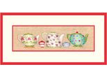 Le Bonheur Des Dames Petit Point Kit Punto Croce "Teapot Collection"", Contato, 4,5X22Cm"