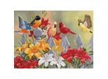Luca-S Set Per Punto Croce "Uccelli Da Cortile Con Ninfee"", Schema Contato, 32X23Cm"