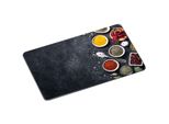 Tagliere In Vetro Kesper Motivo Nero Spezie Lunghezza 29,5 Cm