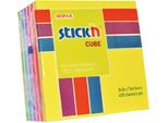 Blocco Autoadesivo Stick'n Hopax, 76X76 Mm, Cubo, Mix Di Tonalità Gialle, 400 Fogli