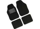 Gran Pree Tappetini Auto Universali Antiscivolo 4 Pezzi Nero