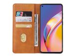 Smartphonica Oppo A94 Custodia In Pelle Con Chiusura Magnetica E Porta Carte A Libro - Marrone