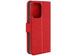 Avizar, Custodia In Pelle Finta Con Funzione Di Supporto Xiaomi Redmi Note 13 4G, Rosso