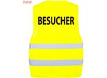 Korntex X200BES | Gilet Di Sicurezza Passau - Visitatori Da M/L A 3XL/4XL - Colore: Giallo Segnale - Taglia: 3XL/4XL