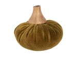 Clayre & Eef Decorazione Zucca Ø 9X8 Cm Poliestere Verde