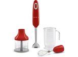 Smeg Frullatore Immersione Con Accessori 50 S Style Rosso Lucido HBF03RDEU