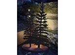 Abete Decorativo Da Esposizione In Acciaio Inox Brunau Con Led