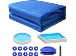 Telone Solare Telo Solare Riscaldamento Solare Telone Di Copertura Riscaldamento Per Piscina Telone Termico Blu 549 Cm