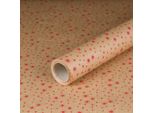 Carta Da Regalo Per Natale, Stelle, Rosso, 0,70 X 10 M - Carta Di Natale