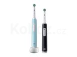 Oral-B | Electric Toothbrush | Pro Series 1 Duo | Rechargeable | For Adults | Number Of Brush Heads Included 2 | Number Of Teeth Brushing Modes 3 | Blue/Black