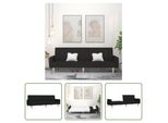 The Living Store Divano Letto 2 Posti In Tessuto Nero