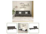 The Living Store Divano Letto 2 Posti In Velluto Grigio Scuro