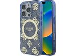 Guess Guhmp16Xh4Pyeeb Iphone 16 Pro Max 6.9 Niebieski/Blue Custodia Rigida Iml Peonia Su Sfondo 4G Magsafe