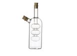 Bottiglia Per Olio E Aceto In Vetro Con Elegante Design A Bolle - Dispenser Per Olio Fatto A Mano Con Tappo In Sughero - Lussuosa Caraffa Per Aceto E Olio - Trasparente