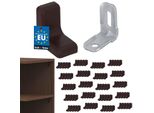 Kotarbau® Set Di 100 Reggimensola In Metallo Con Pannello In Plastica Per Mobili In Wengé