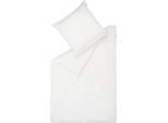 Set Di Biancheria Da Letto In Raso SchöNer Wohnen Colore Puro Bianco Dimensioni 155X220Cm