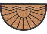 Zerbino Astra Coco Deluxe Light Nero 45 X 75 Cm - Semicircolare