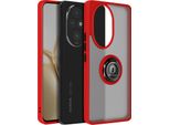 Avizar, Custodia Per Cellulare Per Honor 200 Pro Anello In Metallo, Supporto Video, Rosso