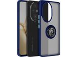 Avizar, Custodia Per Cellulare Per Honor 200 Pro Anello In Metallo, Supporto Video, Blu Scuro