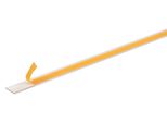Alberts 424053 Barra Piatta, Autoadesiva, Alluminio, Anodizzato Argento, 1000 X 30 X 2 Mm, Set Da 4
