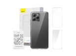 Case Baseus Crystal Series For Iphone 11 Pro Max (Clear) + Tempered Glass + Cleaning Kit