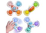 Woopie Baby Spinner Giocattolo Sensoriale Razzo Spazio Ufo 3 Ks.
