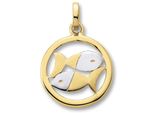 Sternzeichen-Anhänger ONE ELEMENT Fische Sternzeichen Anhänger aus 333 Gelbgold, gold, Schmuckanhänger, Damen, Damen, Fische, Gelbgold 333, Damen Gold Schmuck Fische