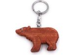 Onwomania Portachiavi In Legno Orso Polare Orso Bruno Animale Mammifero Predatore Ciondolo Fascino