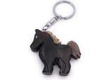 Onwomania Portachiavi In Legno Cavallo Pony Nero Animale Da Fattoria Cavallo Ciondolo Fascino