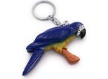 Onwomania Portachiavi In Legno Pappagallo Cockatiel Blu Parrocchetto Uccello Allevamento Cacatua Ciondolo Fascino