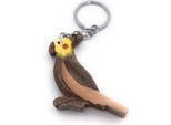 Onwomania Portachiavi In Legno Pappagallo Uccello Parrocchetto Allevamento Uccello Cacatua Testa Gialla Ciondolo Fascino