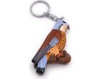 Onwomania Portachiavi In Legno Uccello Pappagallo Budgie Blu Marrone Allevamento Uccello Canarino Ciondolo Fascino