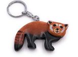 Onwomania Portachiavi In Legno Volpe Rossa Volpe Predatore Animale Foresta Animale Ciondolo Fascino