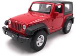 Onwomania Modellino Auto Jeep Wrangler Rubicon Fuoristrada Rosso Scala 1:34-39
