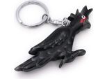 Onwomania Portachiavi In Legno Pappagallo Uccello Parrocchetto Allevamento Uccello Cacatua Nero Ciondolo Fascino