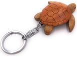 Onwomania Portachiavi In Legno Tartaruga Carapace Rettile Predatore Ciondolo Fascino