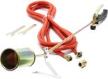 Bruciatore Di Erbacce Wiltec Fino A 1850°C A Gas Con 80Kw, Bruciatore A Fiamma Per Erbacce, Diserbante Da 85 Cm, Bruciatore Da Tetto Con Tubo Da 5 M